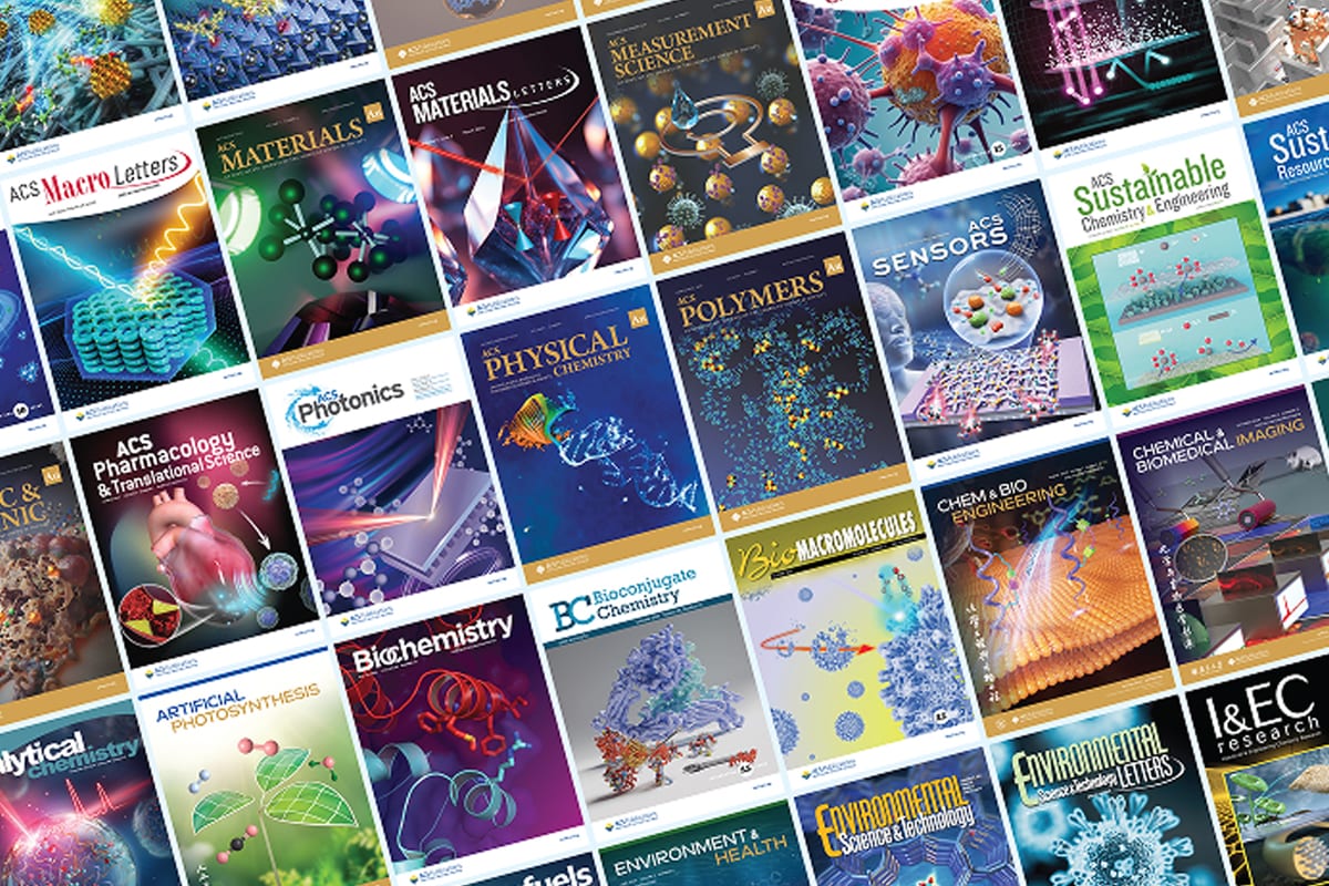 A collage of American Chemical Society journal covers