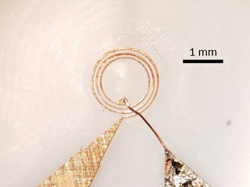 3-turn microcoil