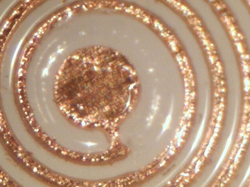 16-turn spiral coil