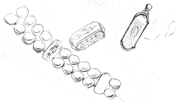 Sketch → Rhino model → rendered image