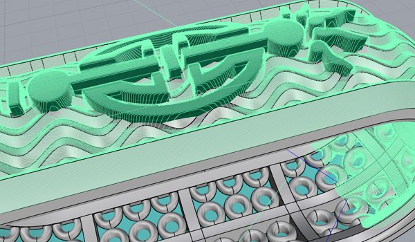 CAM toolpath visualization · JewelryCAM on Rhino 3D